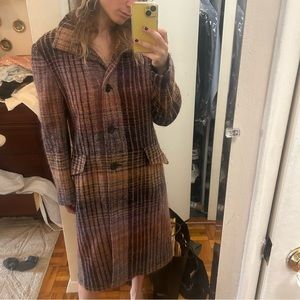 Missoni Wool Plaid Coat